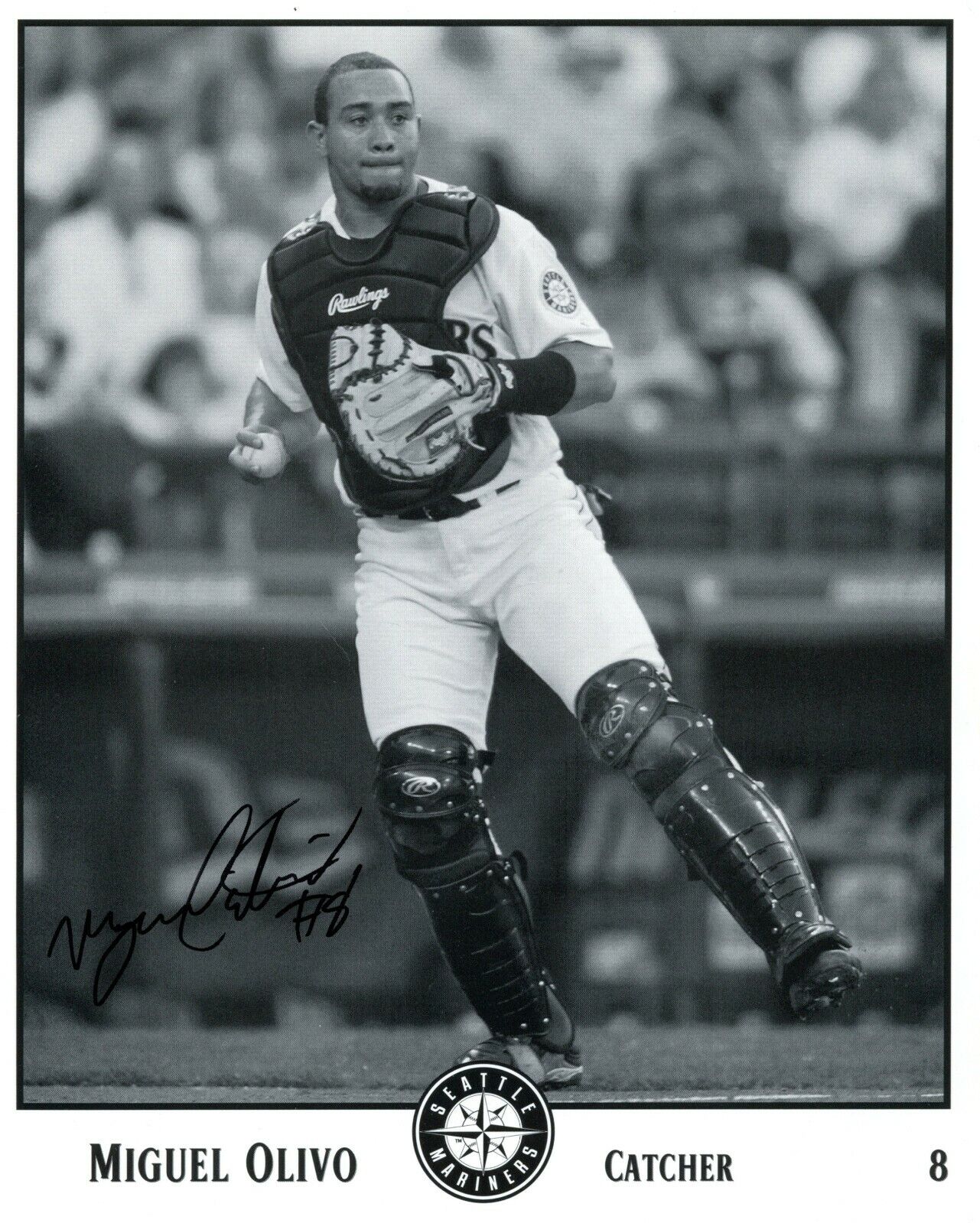 Miguel Olivo Seattle Mariners Autographed Signed 8x10 Photo Poster painting CFS