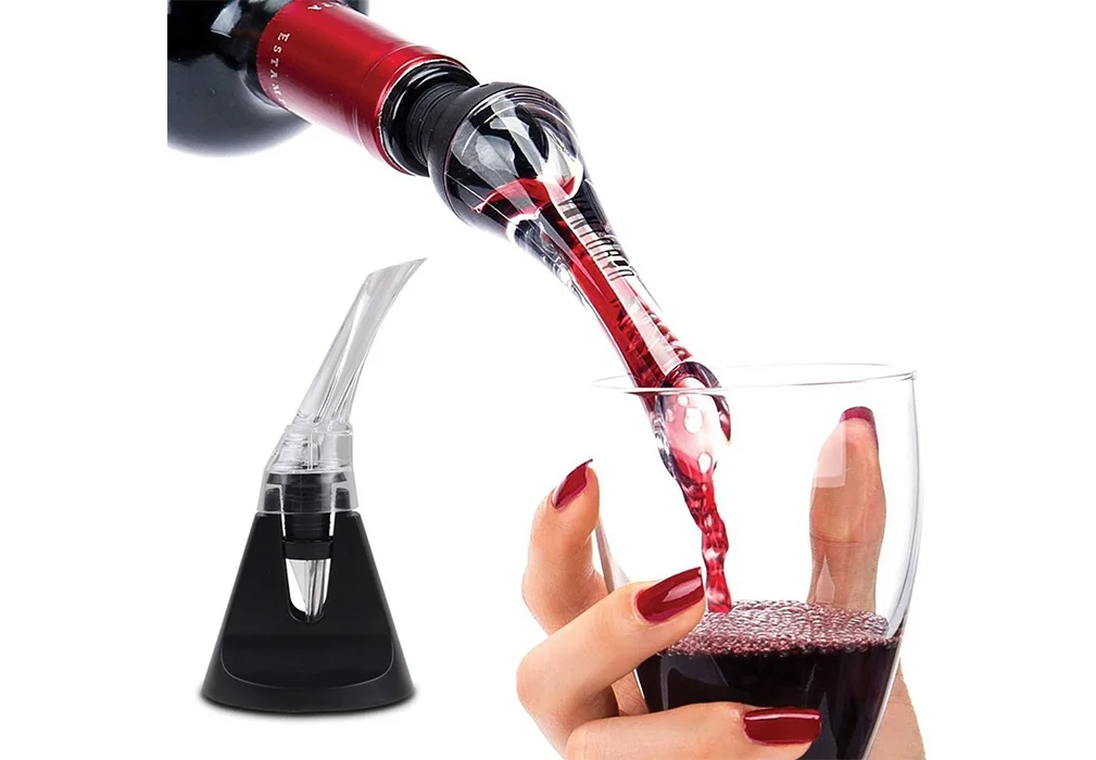 Bottle Top Wine Decanter Alternative - Best Aerator for Red Wine - PREMIUM Bar Accessories - Portable Aerating Pourer Decanter Aerating Pourer Deutsche Aktionsprodukte Full Strike Gmbh