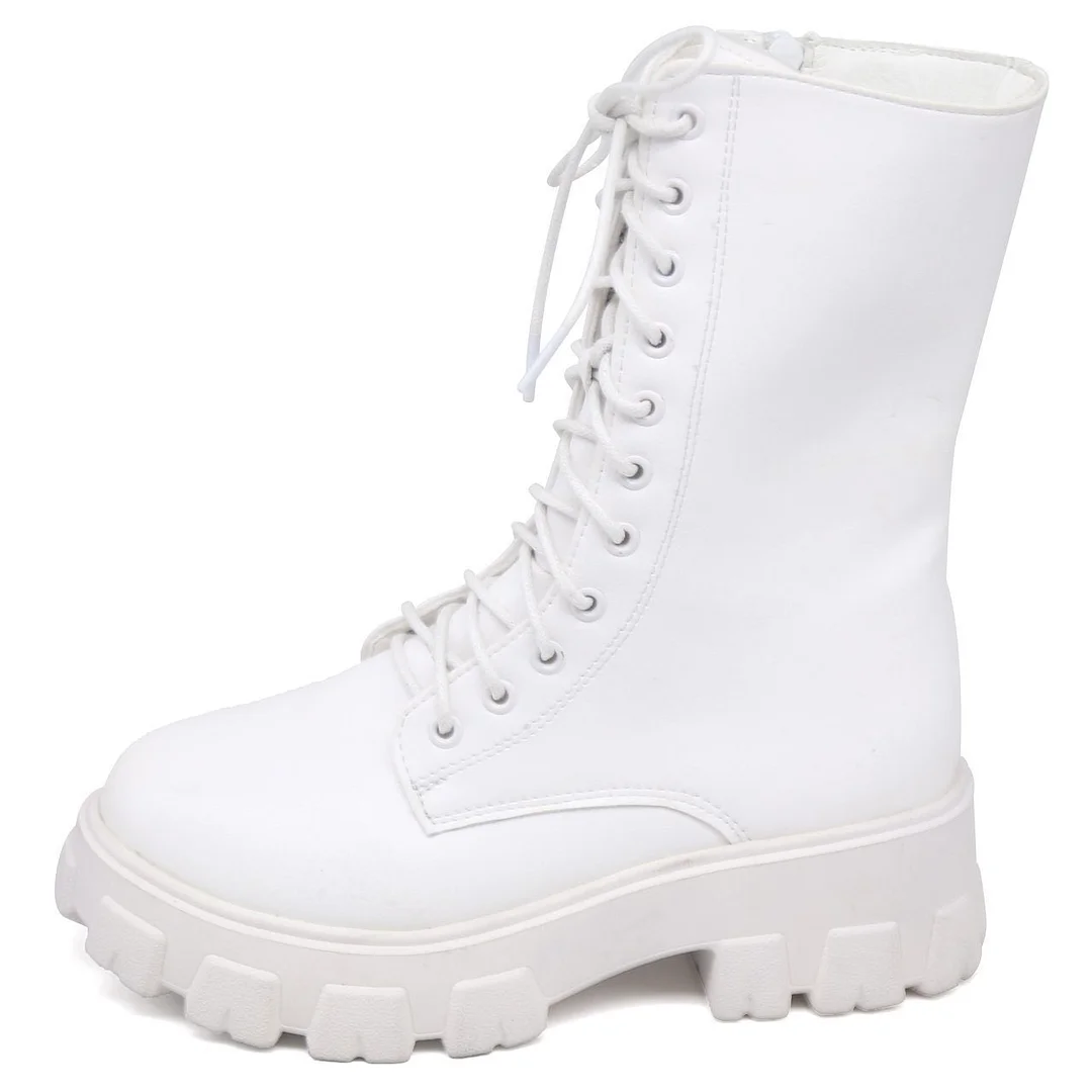Womens Boots Fall Platform Martin Boots