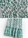 Bohemia  Floral  Floral V-Neck Maxi Dresses