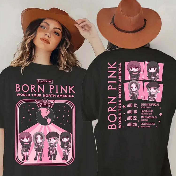 BLACKPINK World Tour BORN PINK North America Encore Cute T-shirt