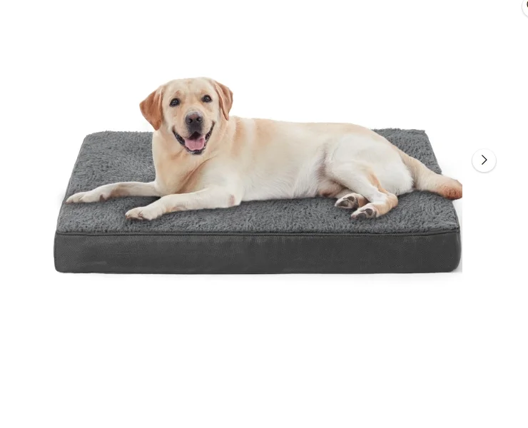  Dog Bed for Medium Dogs, Big Orthopedic Dog Beds with Removable Washable Cover & Waterproof Lined, Egg Crate Foam Pet Bed Mats Suitable for Dogs