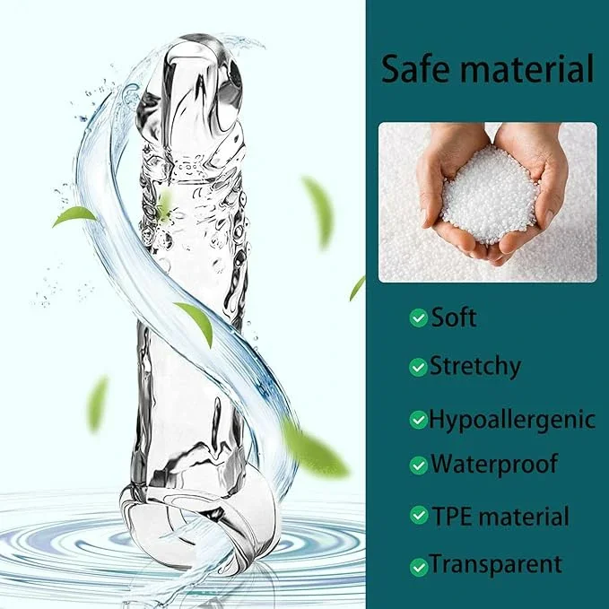 Enhance sex time--Transparent and Reusable Penis Ring