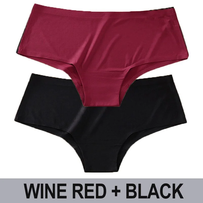 Women Seamless Panties Sexy Underwear Solid Color Female Underpants Low Waist Briefs Intimates Lingerie Pantys Set for Girl M-XL