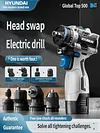Functional wall drilling and hole drilling pistol drill with lithium battery rechargeable new type of electric screwdriver