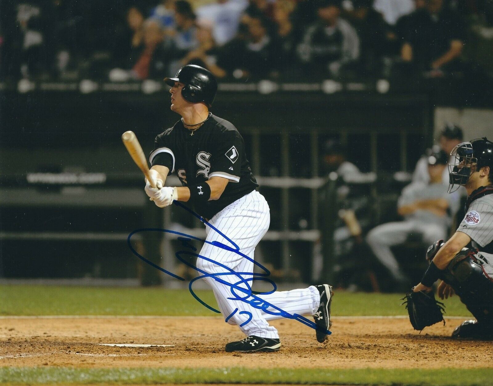 AUTOGRAPHED 8X10 TYLER FLOWERS Chicago White Sox Photo Poster painting W/COA
