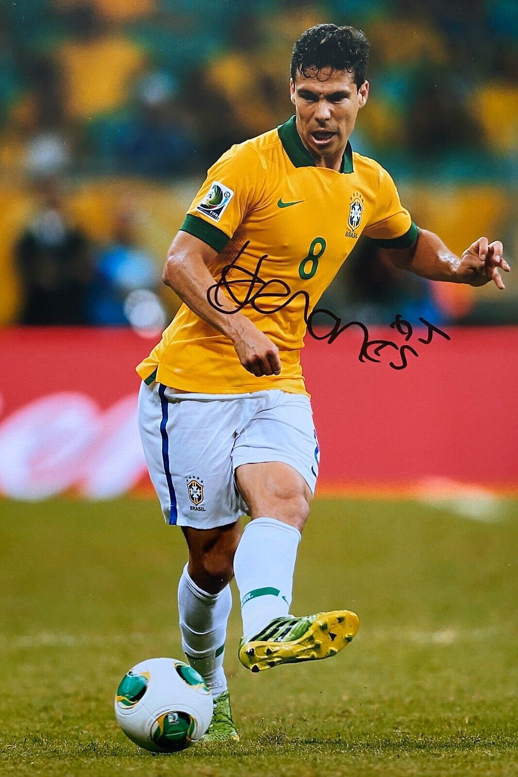 Hernanes Genuine Hand Signed 12x8 Brazil Photo Poster painting, Sao Paolo, 1