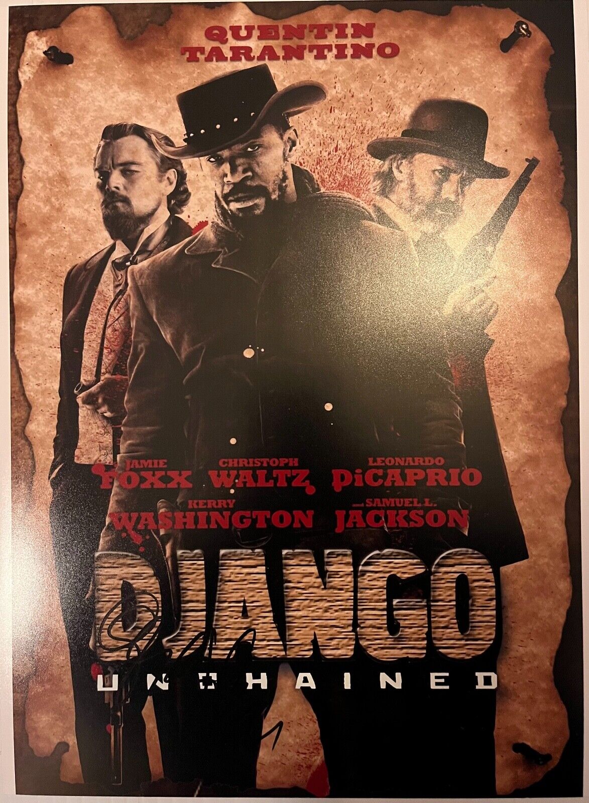 Christoph Waltz Autograph DJANGO UNCHAINED Signed 16x12 Photo Poster painting AFTAL [8527]