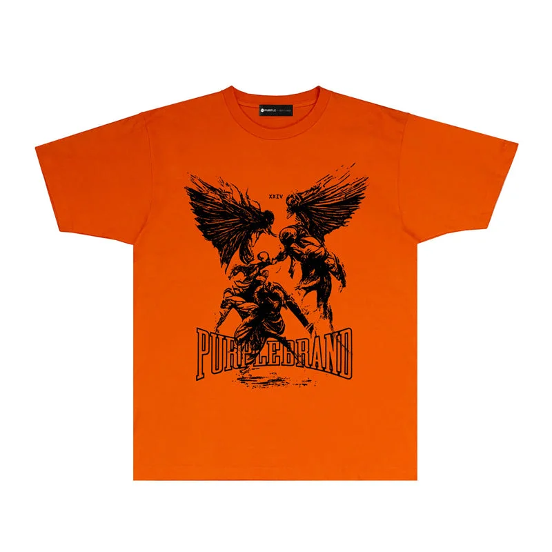 Purple 2023 new fashion T-shirt short sleeves