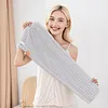 🛁 Grande serviette pour cheveux avec bande &eacute;lastique s&eacute;curis&eacute;e pour femmes