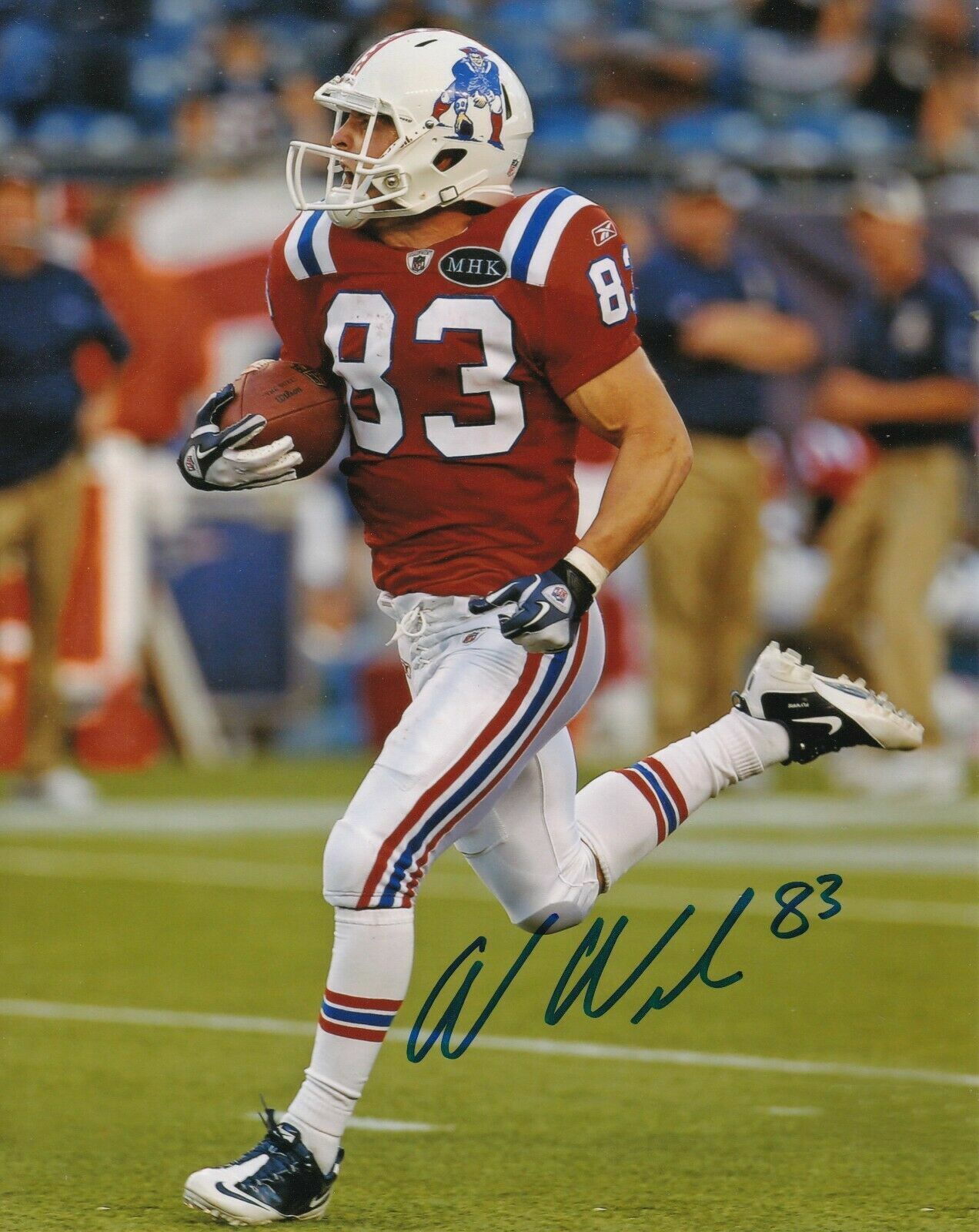 Wes Welker Autographed Signed 8x10 Photo Poster painting ( Patriots ) REPRINT