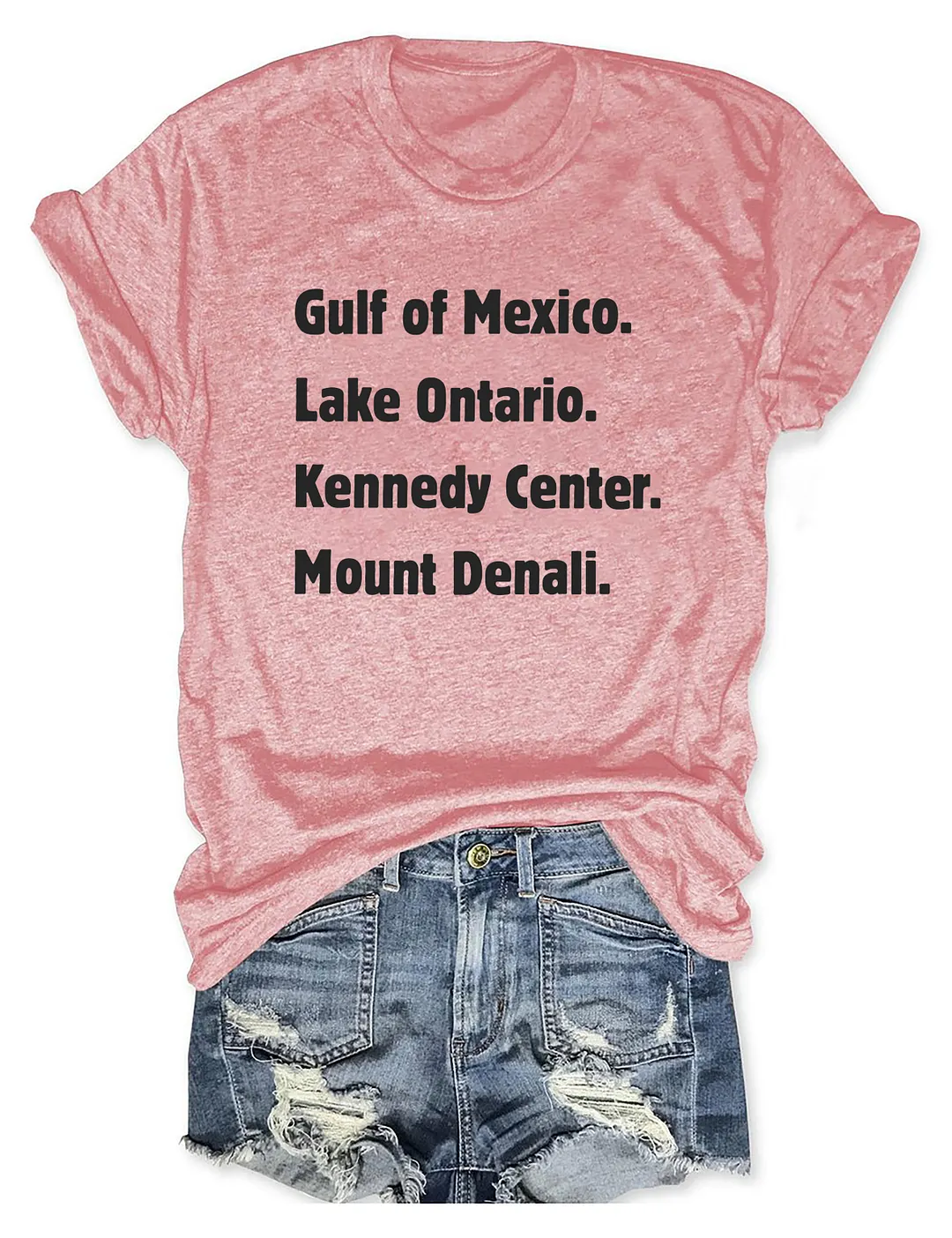 Gulf Of Mexico Lake Ontario Kennedy Center Mount Denali T-shirt