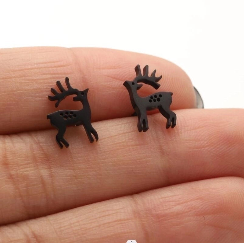 1 Pair Casual Cute Animal Plating Hollow Out 304 Stainless Steel 18K Gold Plated Ear Studs