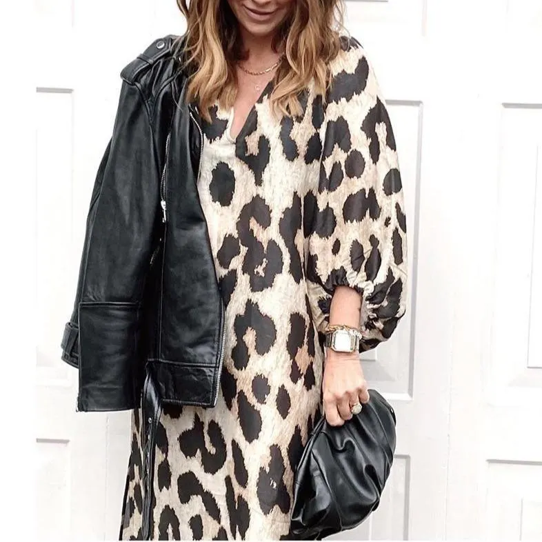 Wild Woman Leopard Print Dress--vocosishoes