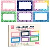 30PCS Colorful Reusable Diamond Painting Section Frame Release Film with Clear Window, Non-Stick Dust-Proof  Release Paper, Easy Peel Diamond Art Canvas Covers, DIY Diamond Painting Accessories for Adults