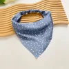 12PCS Floral Plain Polka Dot Triangle Scarf Hair Bands Set