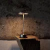 Metal Industrial Style Retro Medieval Style Charging Small Table Lamp Home Desktop Cordless Lamp