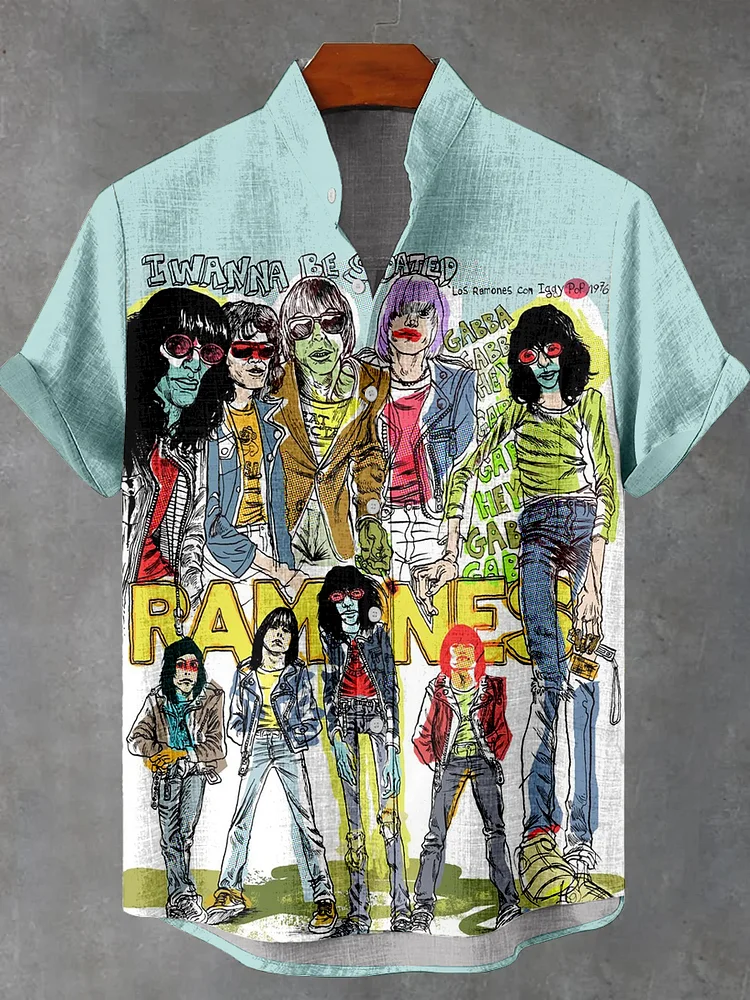 Teecade Teecade Band Art Print Shirt