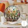 Potted Plant Acrylic DIY Diamond Painting Clock Kit 5D Diamond Art Clock