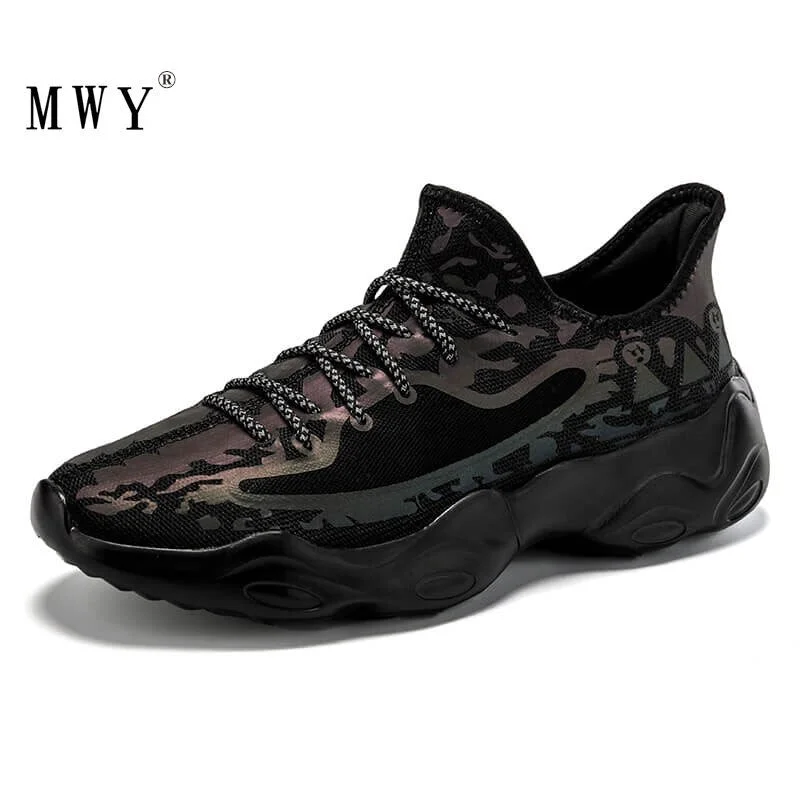 MWY Fashion Casual Shoes Men Breathable Comfortable Couple Walking Shoes Platform Sneakers Plus Size Zapatillas De Deporte