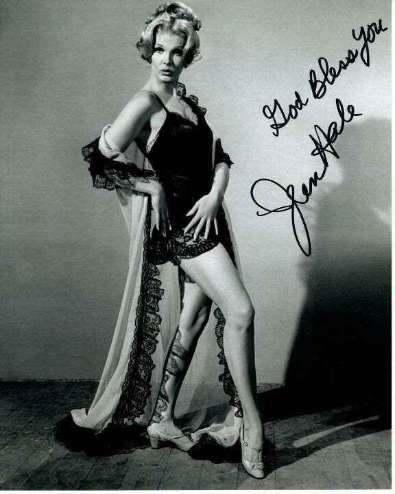 JEAN HALE autographed signed 8x10 SEXY LINGERIE Photo Poster painting