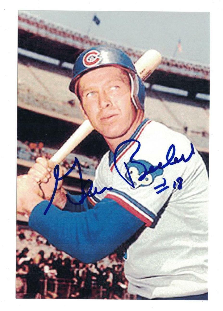 Glenn Beckert Signed Autographed 4x6 Photo Poster painting Chicago Cubs B