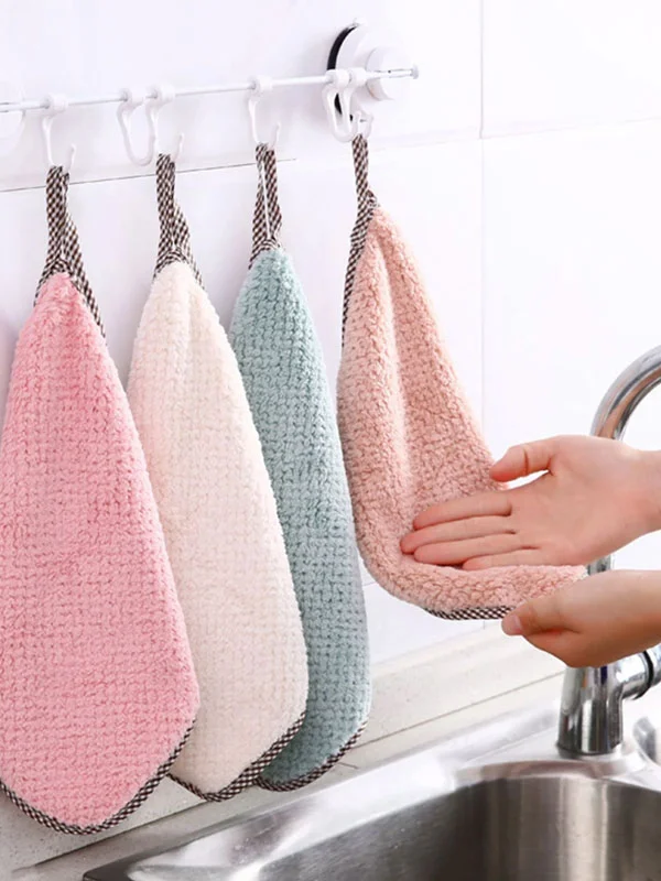 Non-stick Oil Dishwashing Cloth, Kitchen-specific Thickened Lint-free Table Wipes, Hand Wipes, Scouring Pads, Cleaning Towels, Mixed Colors,Absorbent Cleaning Rag