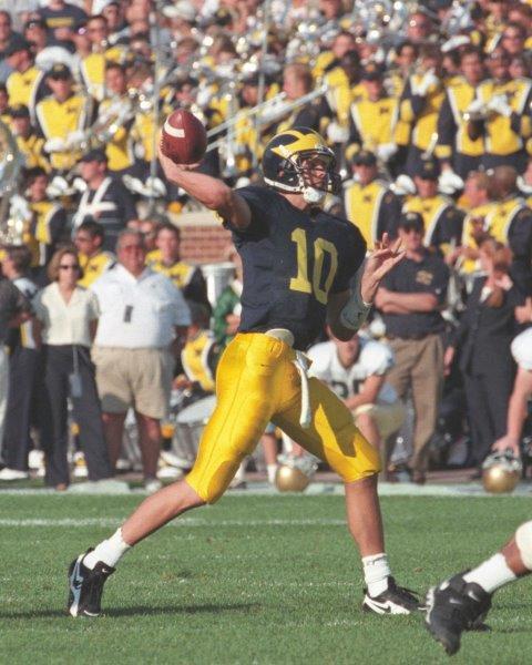 TOM BRADY Michigan Wolverines Glossy 8 x 10 Photo Poster painting Poster Man Cave