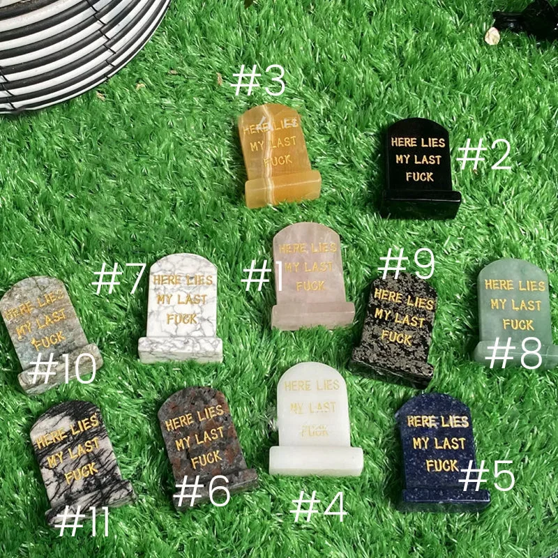 Crystal Tombstone Ornaments