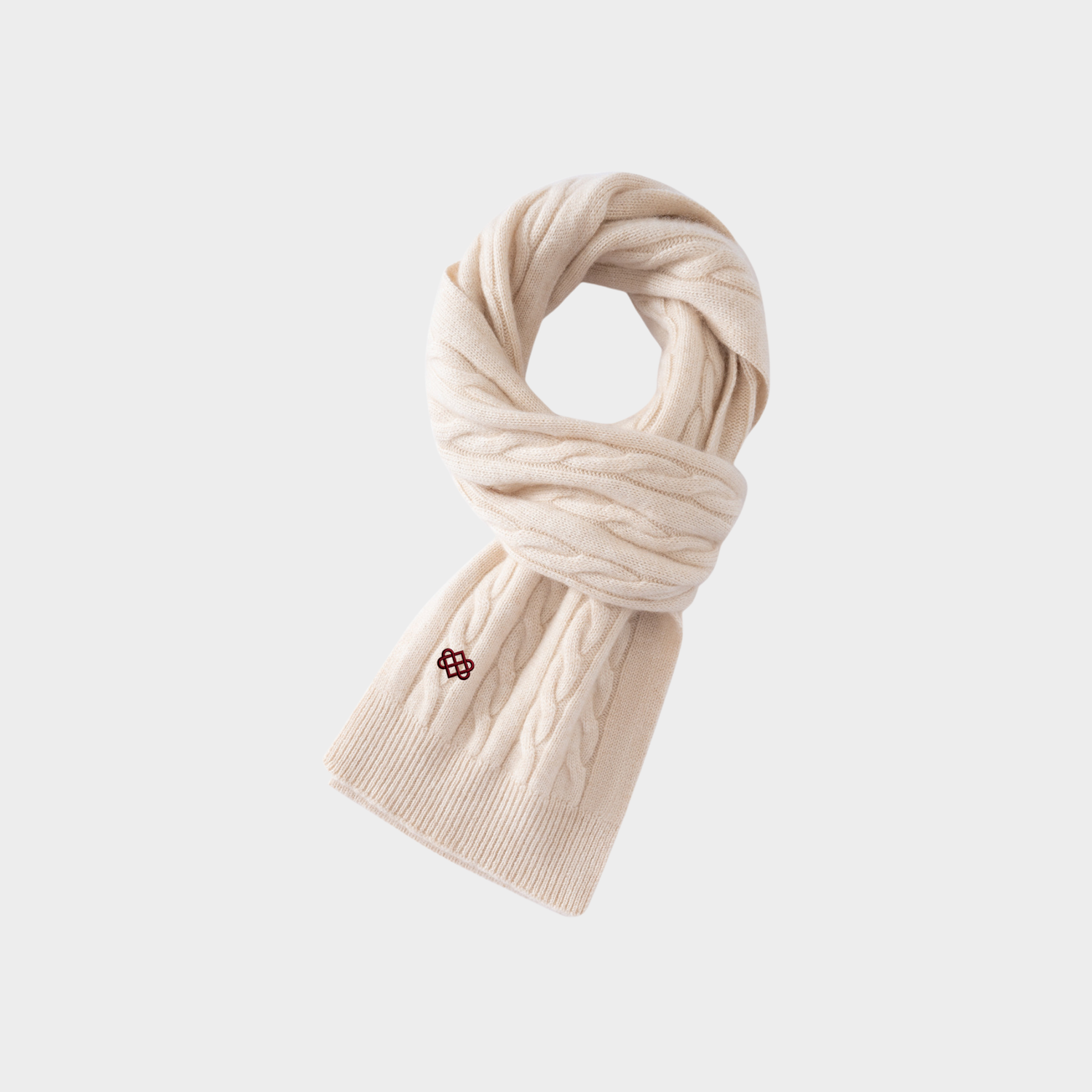 Celtic Love Knot Embroidery Cashmere Scarf REAL SILK LIFE