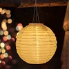 12 inch LED Round Solar Lantern Pendant Waterproof for Decoration