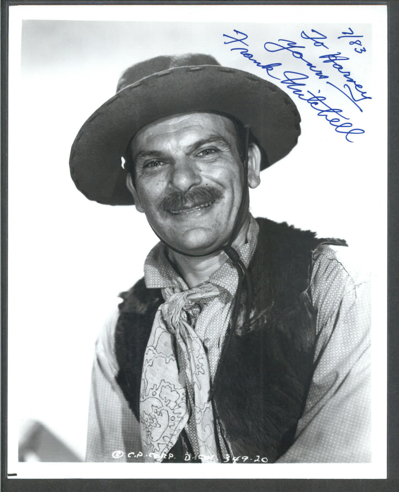 Frank Mitchell - Signed Vintage Celebrity Autograph Photo Poster painting - The Devil's Trail