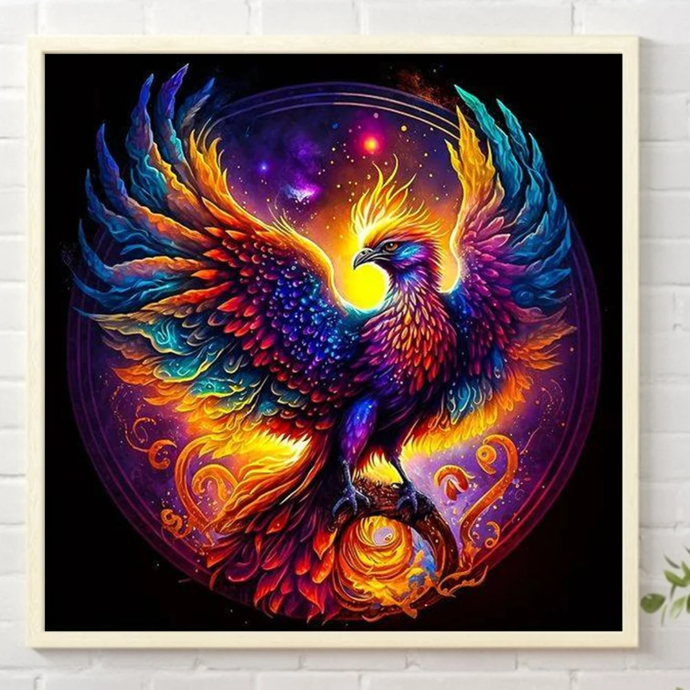 Partial AB Diamond Painting - Full Round Drill - Phoenix(Canvas|45*45cm)