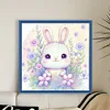 >SALE<Full Embroidery Eco-cotton Thread 11CT Printed Zodiac Rabbit Cross Stitch40x40cm