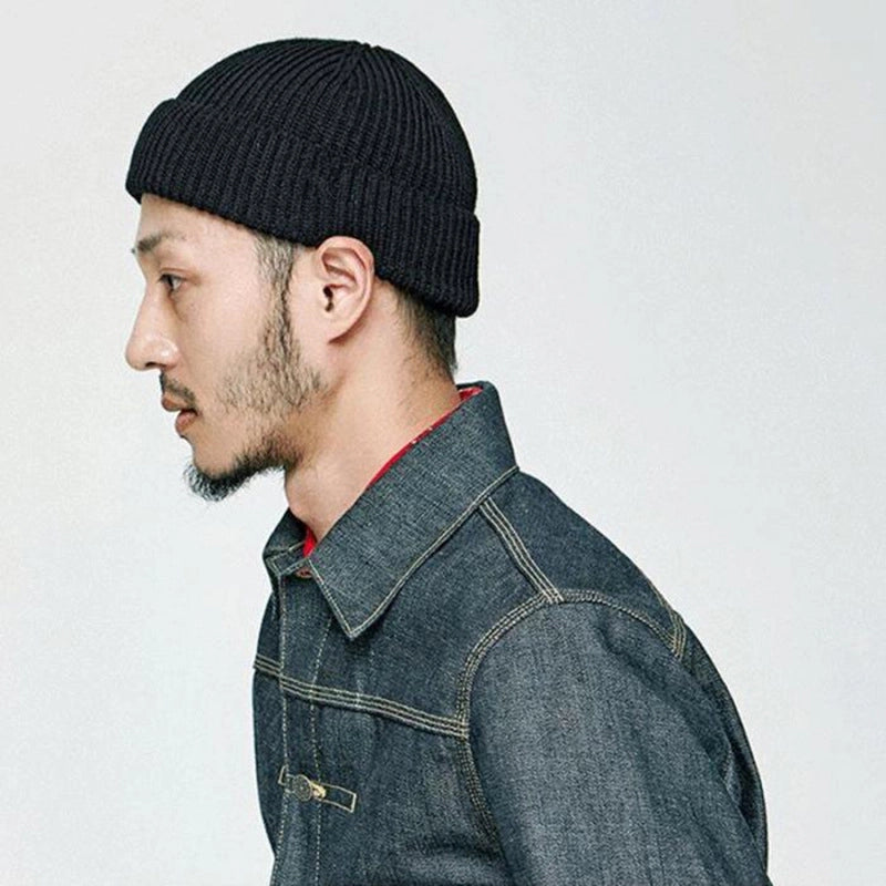 Unisex Minimalist Solid Color Eaveless Wool Cap