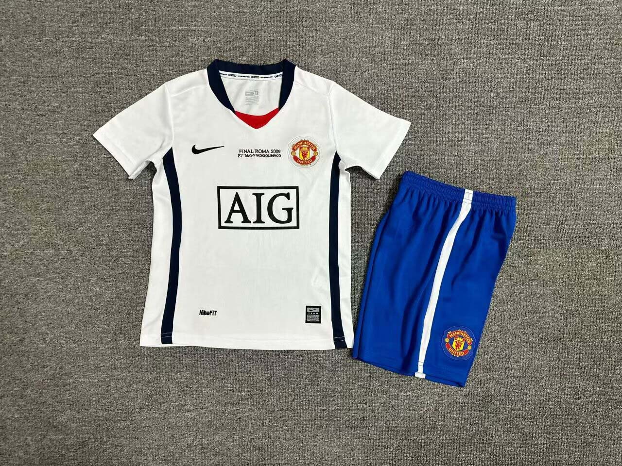 2008-2009 Retro KIDS Manchester United Away Football Shirt 1:1 Thai Quality- Maxi Kit