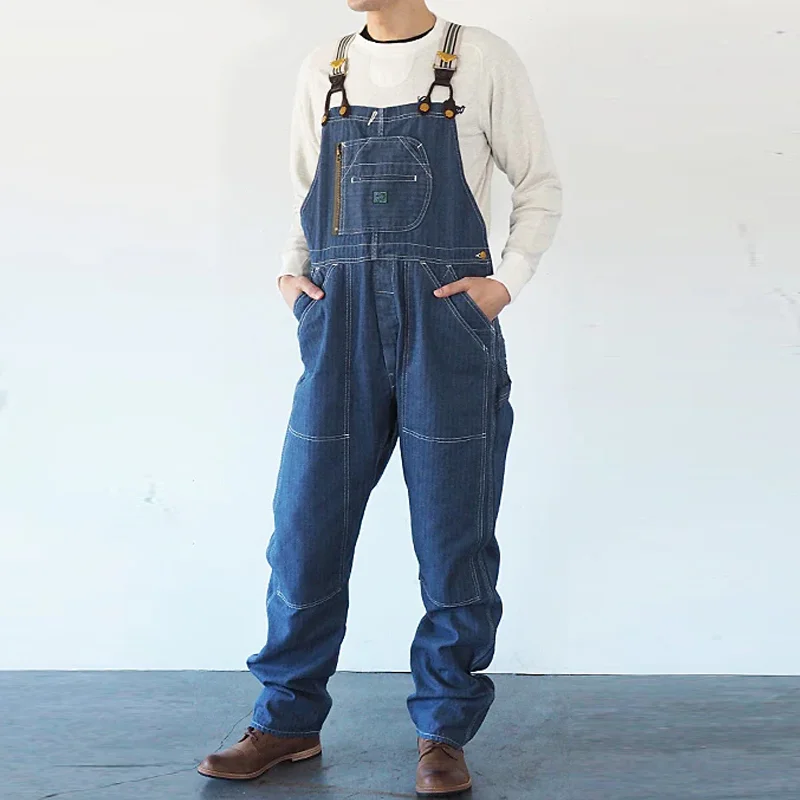 Vintage 50s American D Pocket Suspenders Overalls
