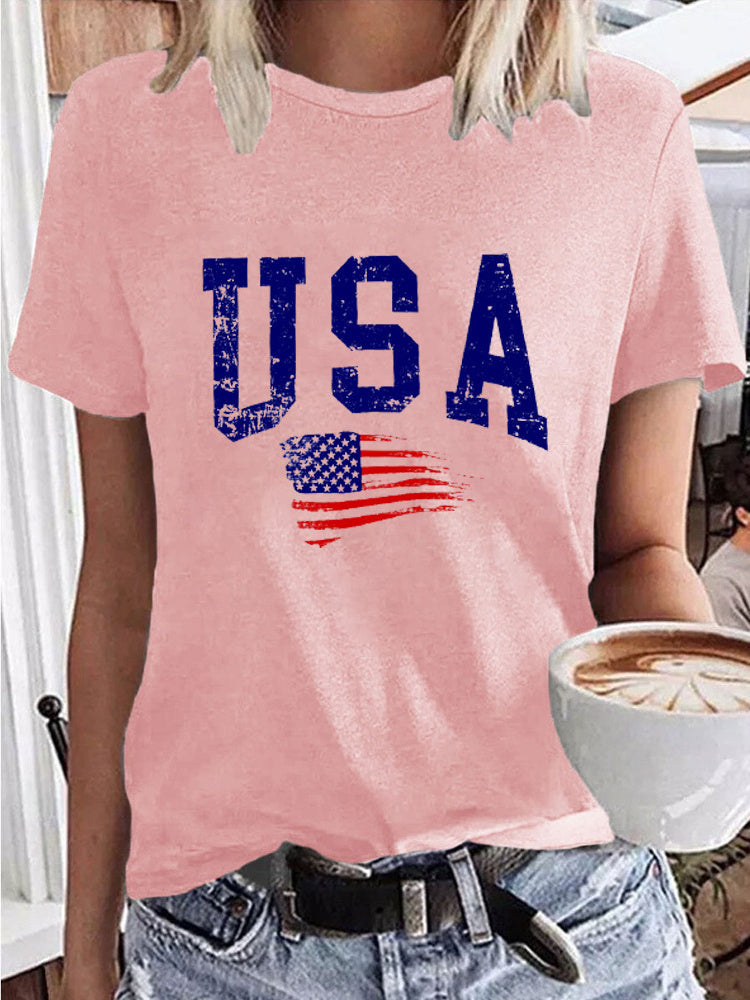 Women Long Sleeve V-neck Graphic Floral Printed Top