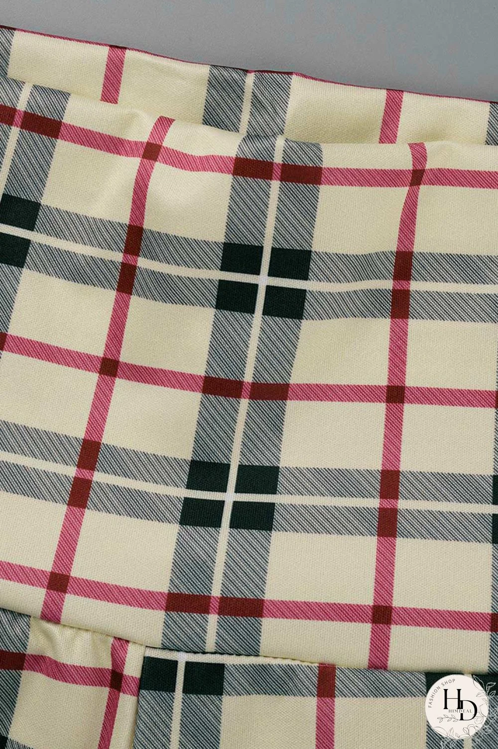 Apricot Fashion Casual Print Patchwork Regular High Waist Trousers