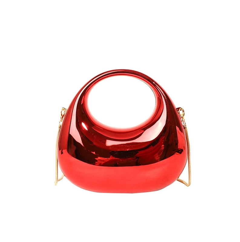 Women’s Arylic Gradient Color Solid Color Streetwear Dumpling Shape Magnetic Buckle Evening Bag