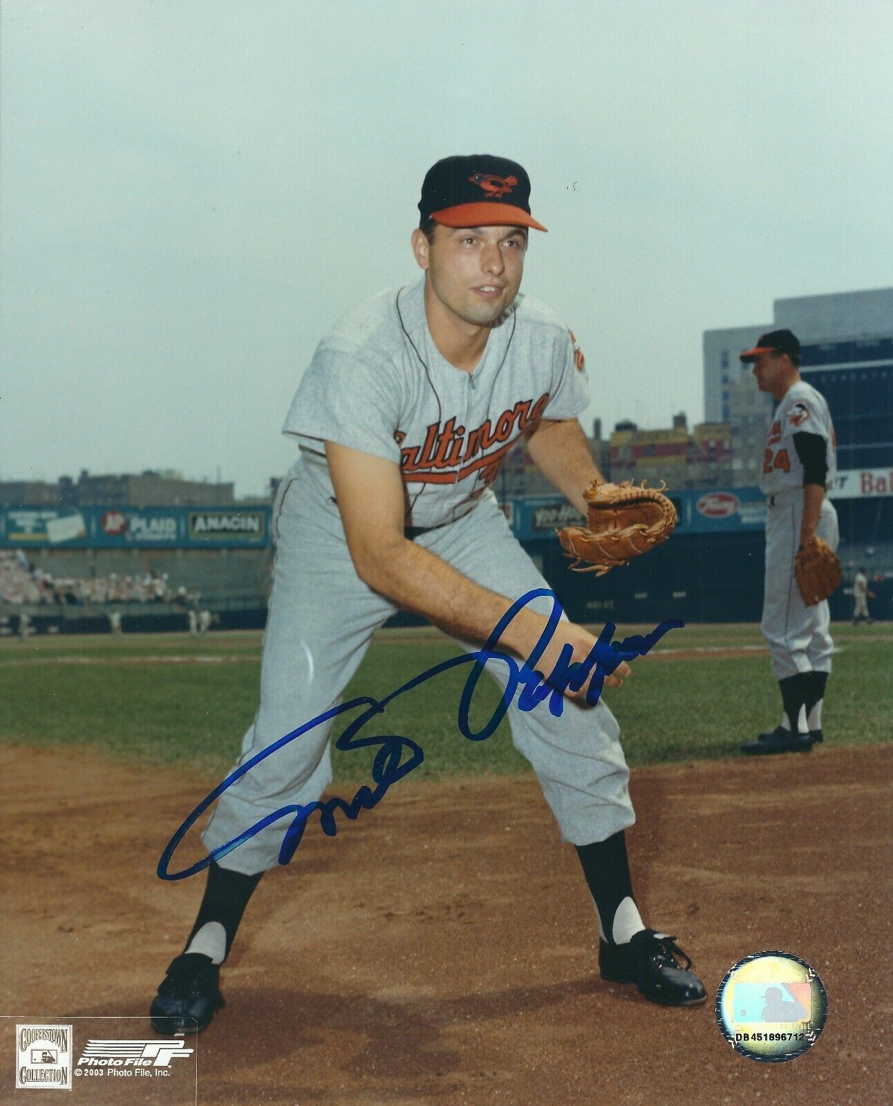 Signed 8x10 MILT PAPPAS Baltimore Orioles Autographed Photo Poster painting- COA