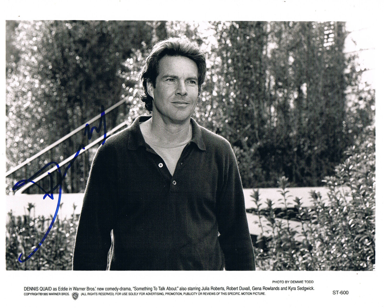 Dennis Quaid genuine autograph 8x10