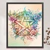 Flower Pentagram-11CT Stamped Cross Stitch 50*60cm/19.69*23.62in(Big Size)