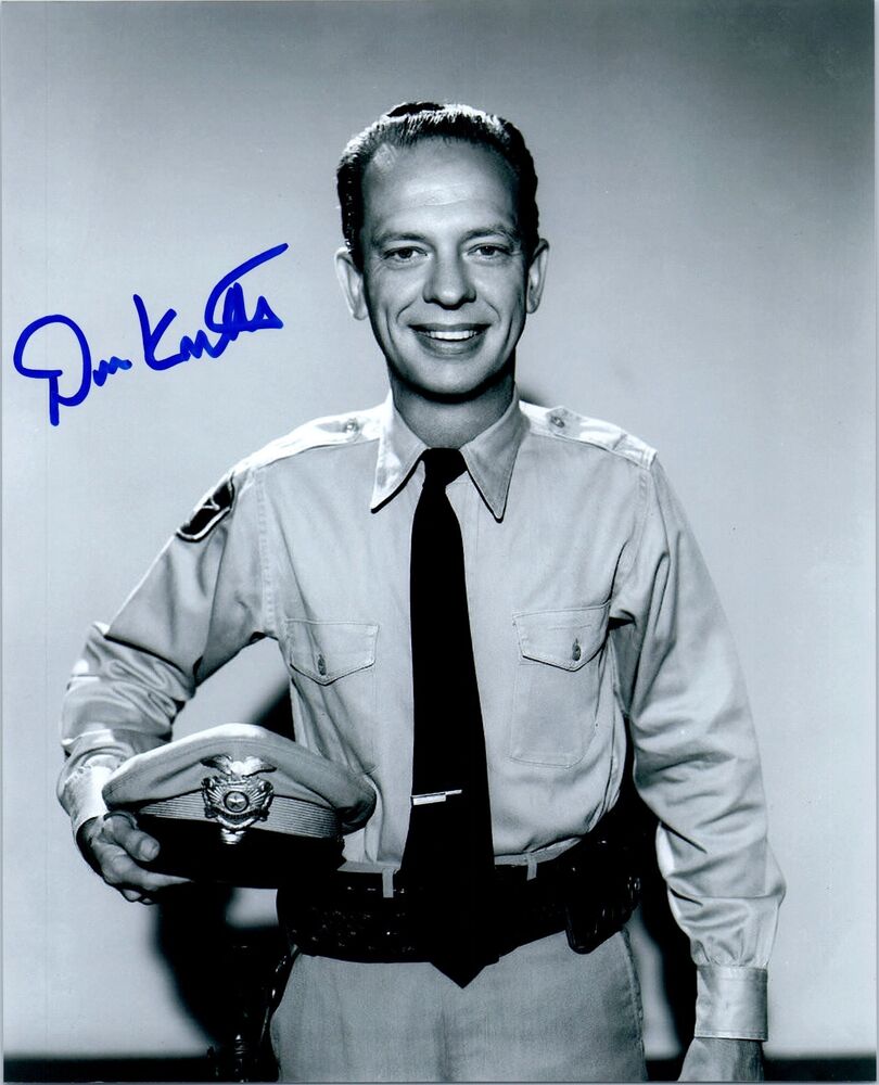 DON KNOTTS Signed Autographed THE ANDY GRIFFITH SHOW 8X10 Photo Poster painting B