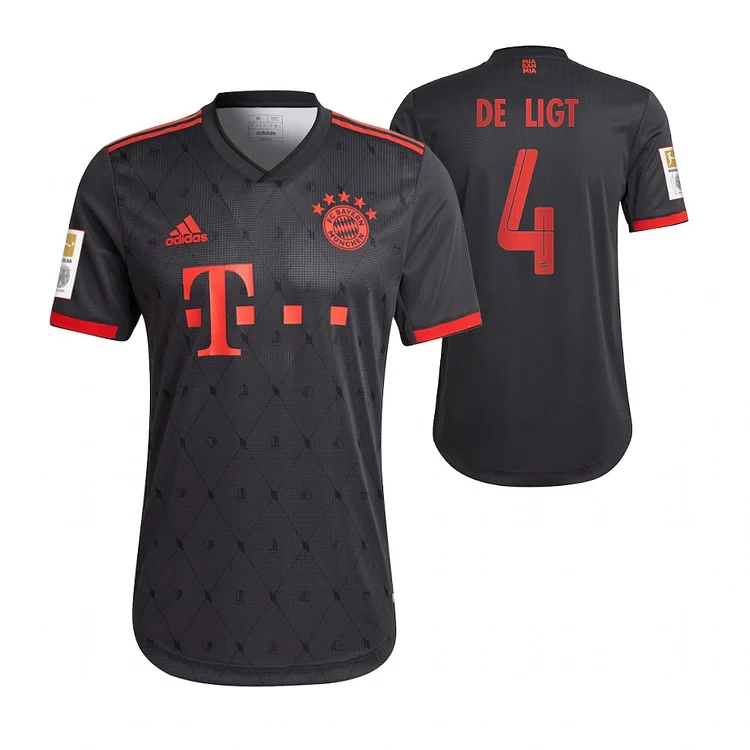 Maillot Bayern Munich Matthijs de Ligt 4 UCL Third 2022-2023