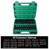 1/2Inch Electric Wrench Socket Set 8-32mm Hexagonal Impact Socket Set(20PCS)