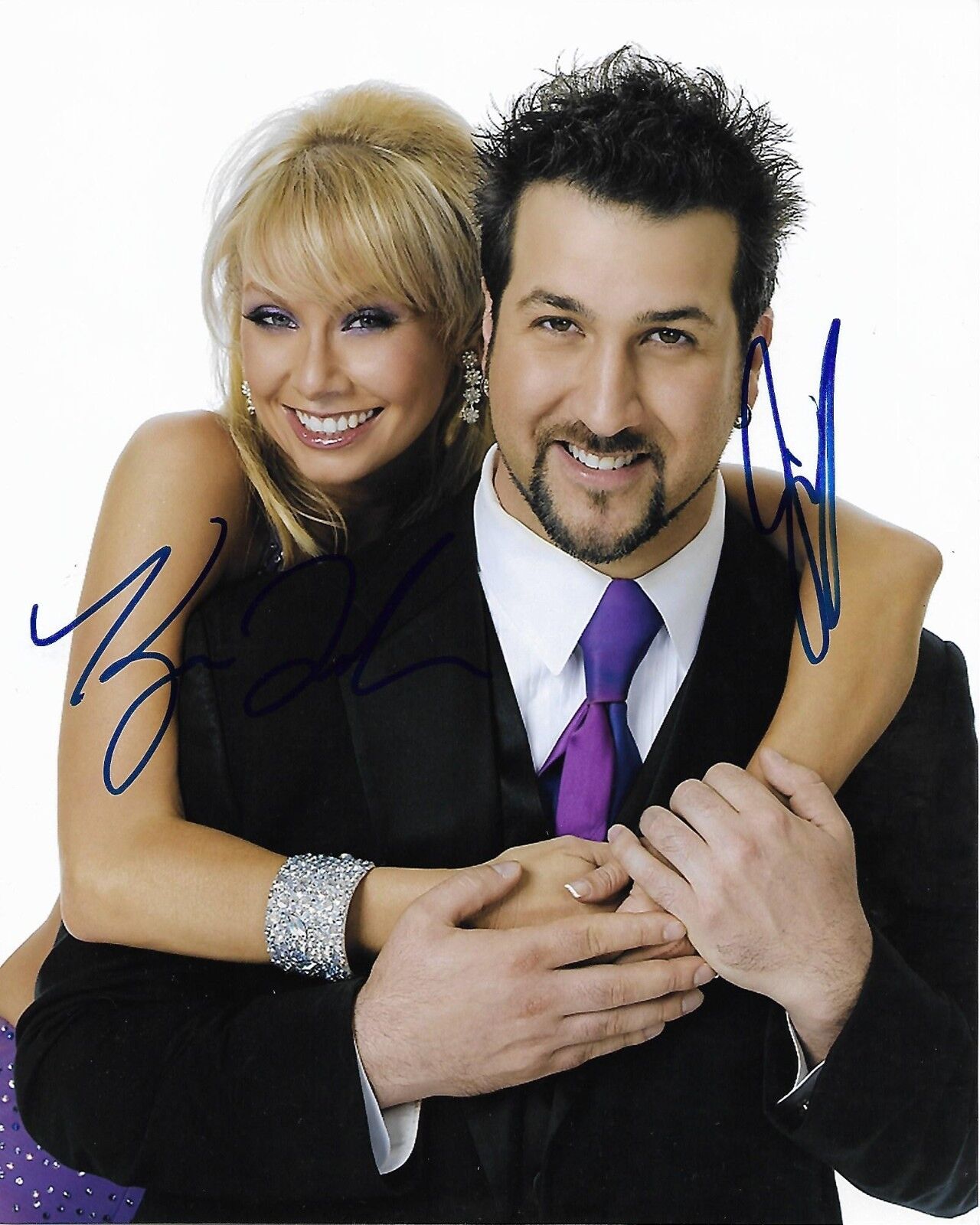 DANCING WITH THE STARS AUTOGRAPHED Photo Poster painting SIGNED 8X10 #7 JOEY FATONE KYM JOHNSON