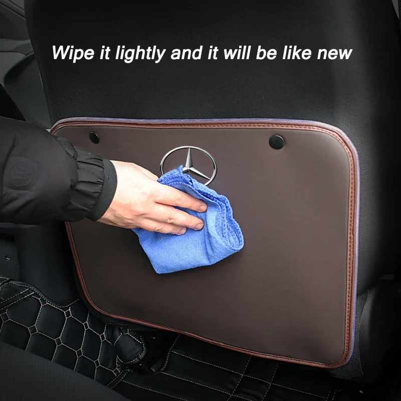 Seat Anti-Kick Pad Ambient Light Colorful Sound-Activated Light Protection Pad