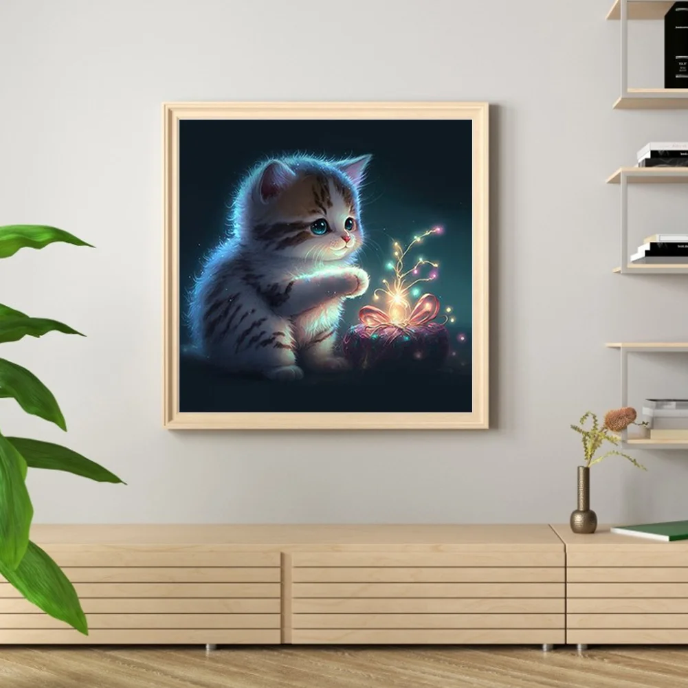 Diamond Painting - Full Round Drill - Cat(Canvas|30*30cm)