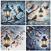 (Multi-Style) Bird And Lamp-11CT Stamped Cross Stitch 50*50cm/19.69*19.69in